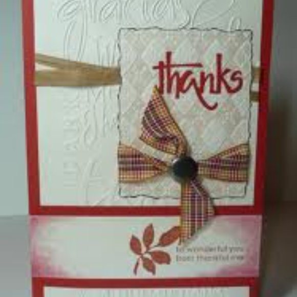Cuttlebug 4” x 6” THANKS embossing folder - Picture 14 of 15